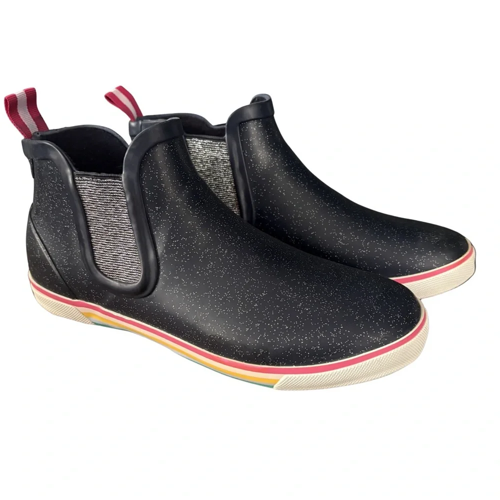 Joules Rainwell Short Height Casual Rain Boots Girls Size 3 - Picture 2 of 6